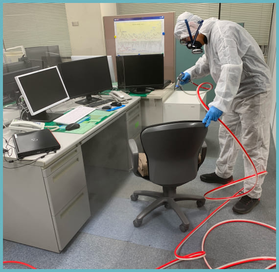 除菌作業 イメージ